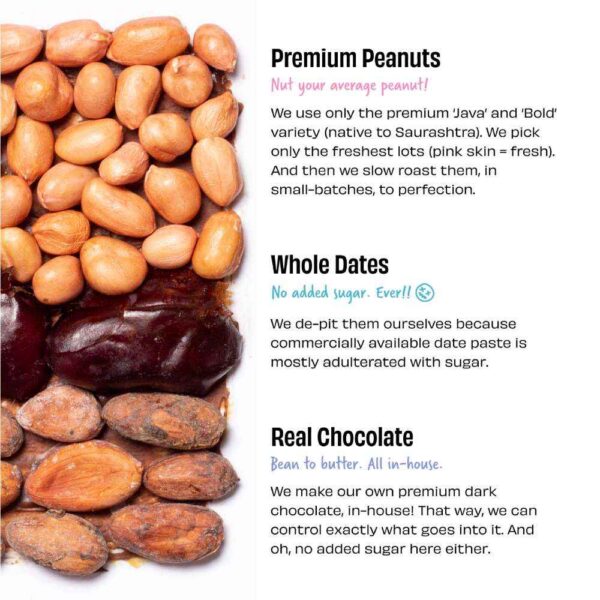 The Whole Truth Dark Chocolate Peanut Butter – Crunchy, Natural