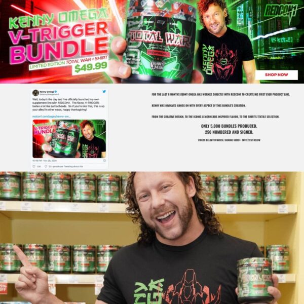 Redcon1 TOTAL WAR Pre-Workout V-TRIGGER - Kenny Omega Edition