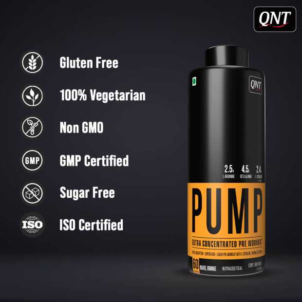 Buy Original QNT Pump Liquid Pre-Workout - Beast Nutrition