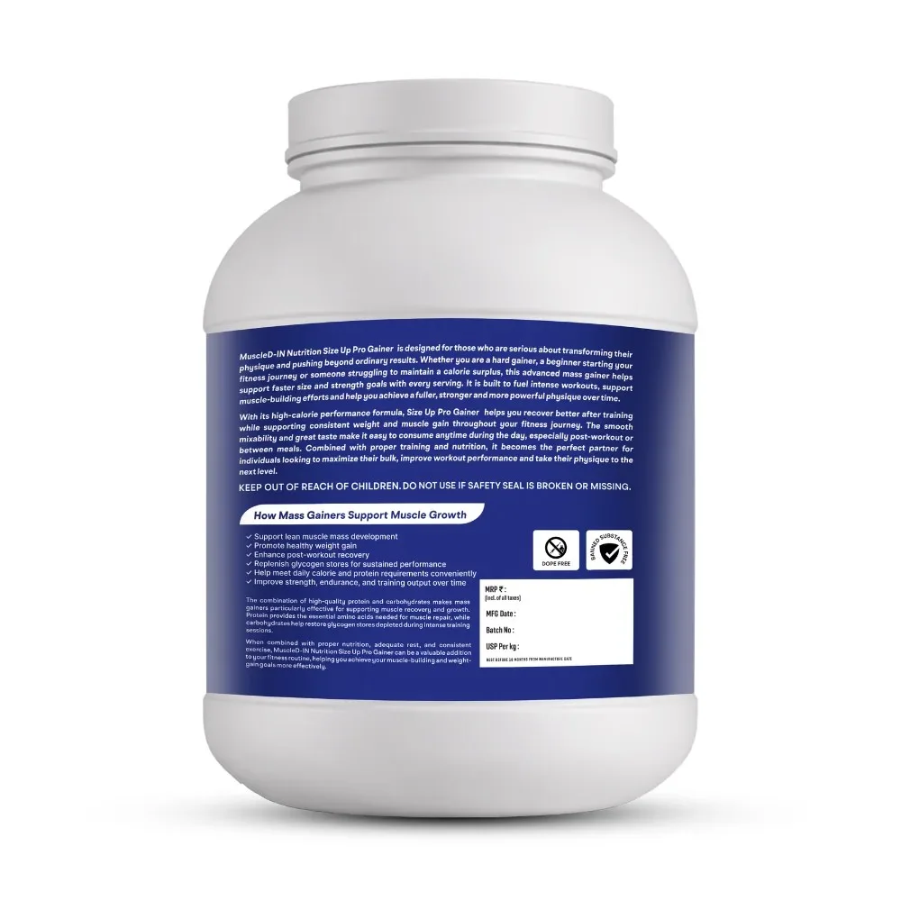 MuscleD-IN Nutrition SIZE UP Gainer - Image 4