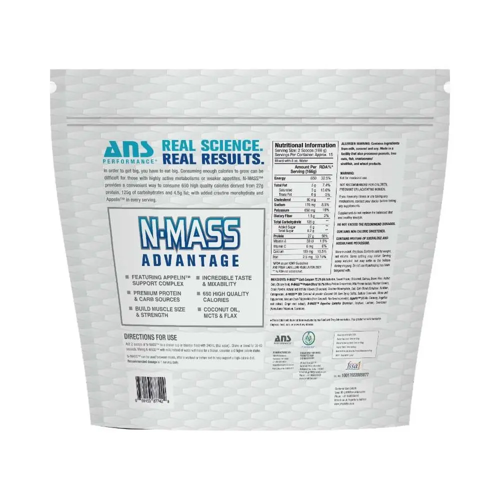 ANS Performance N-MASS Extreme Muscle Mass Gainer - Image 2