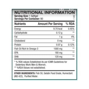 ANS Performance Premium Omega-3 1000mg Fish Oil