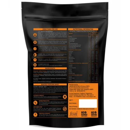 Nakpro Perform Whey Protein Supplement Powder - Image 3