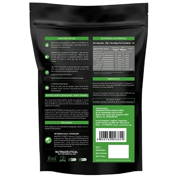Nakpro BCAA 6000 | Instantized 2:1:1 BCAA - Image 2
