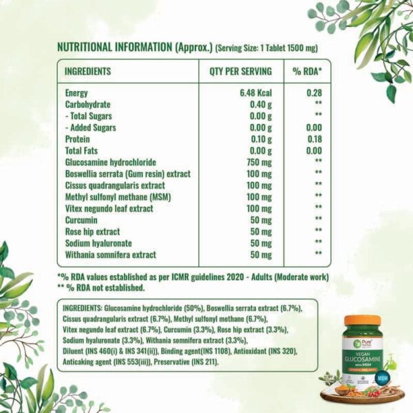 Pure Nutrition Glucosamine Msm