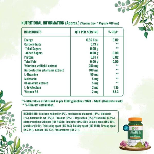 Pure Nutrition Melatonin (5Mg) Sleep