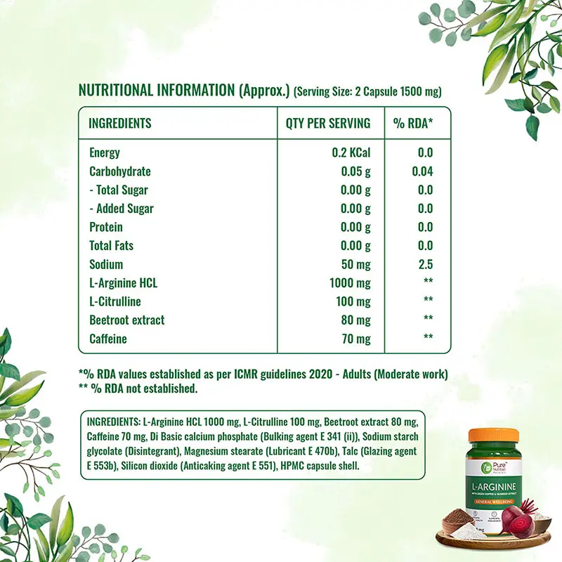 Pure Nutrition L- Arginine - product image