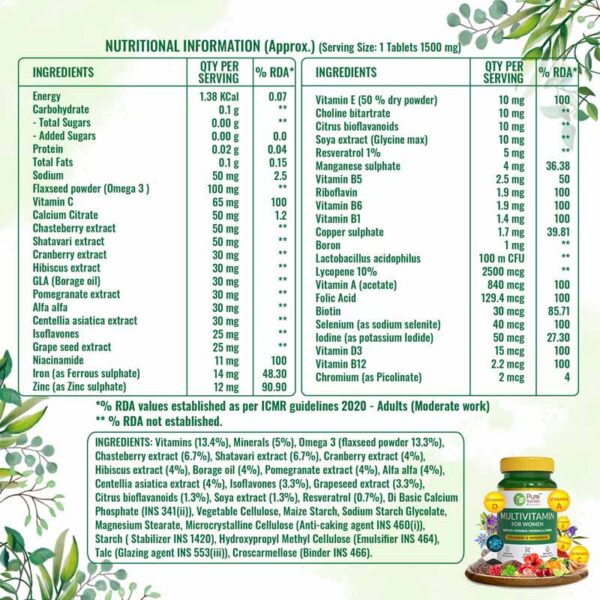 Pure Nutrition Women Multivitamin