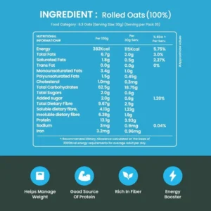 Suprfit 100% Natural Rolled Oats