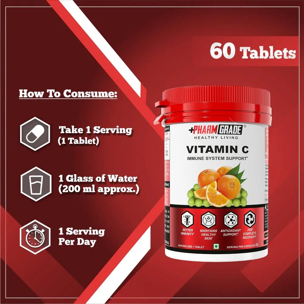 PharmGrade Healthy Living Vitamin C 500mg - Image 6