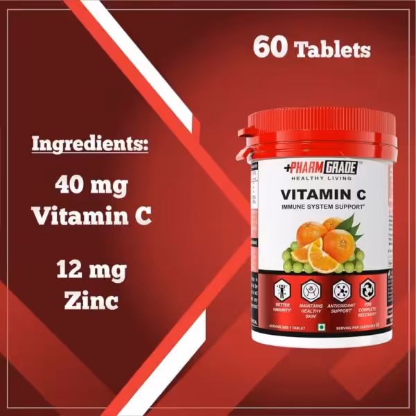 PharmGrade Healthy Living Vitamin C 500mg - product image
