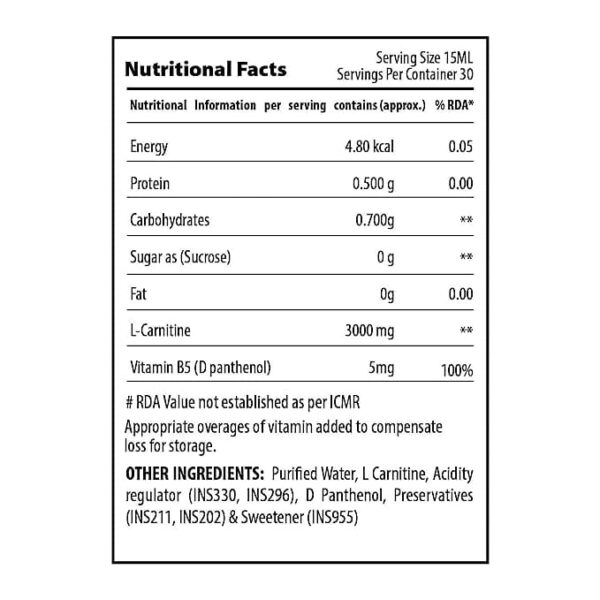 QNT L Carnitine 3000 Liquid