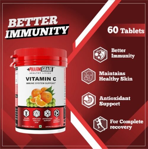 PharmGrade Healthy Living Vitamin C 500mg - Image 3