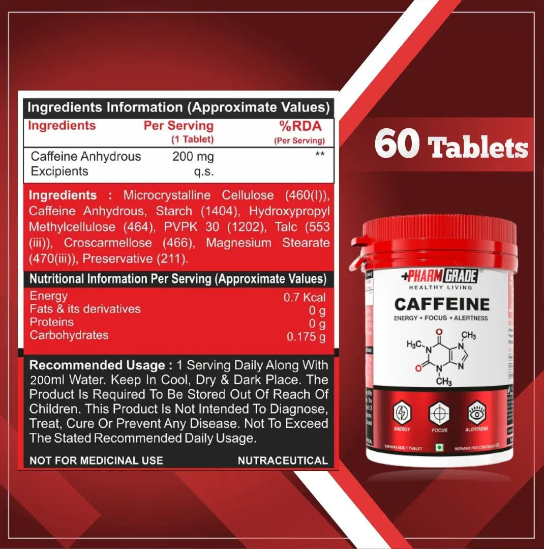 Pharmgrade Healthy Living Caffeine - Image 2