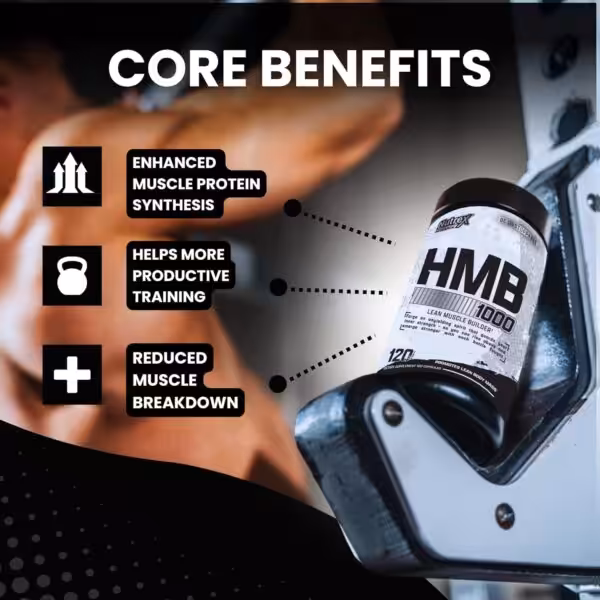 Nutrex HMB 1000 Core Benefits: Enhanced Muscle Protein Synthesis, Helps More Productive Training, Reduced Muscle Breakdown