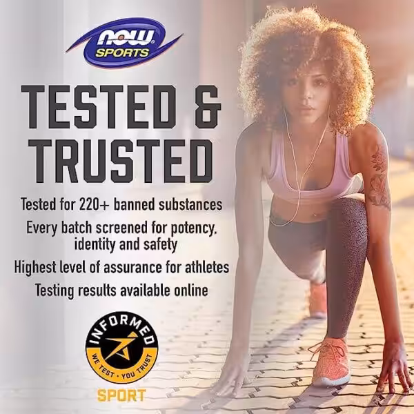 NOW Sports Nutrition, ZMA (Zinc, Magnesium and Vitamin B-6), Enhanced Absorption, Sports Recovery - product image