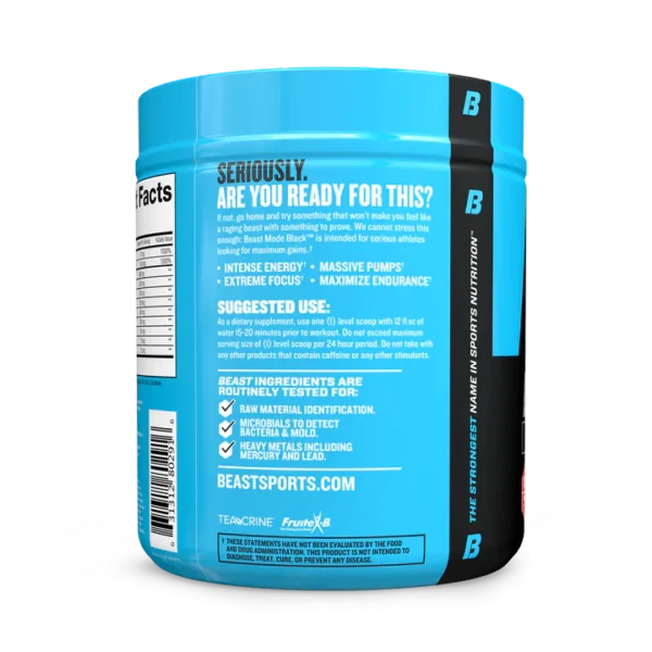 Beast Mode Black Pre-workout