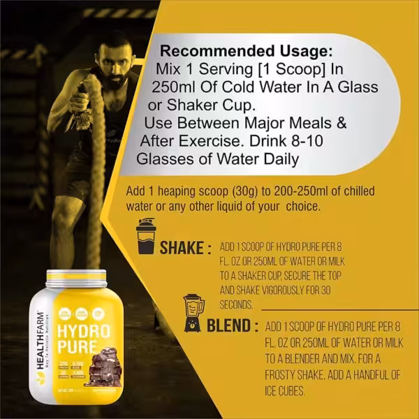 Healthfarm Hydro Pure Whey Protein Isolate Pure - product image