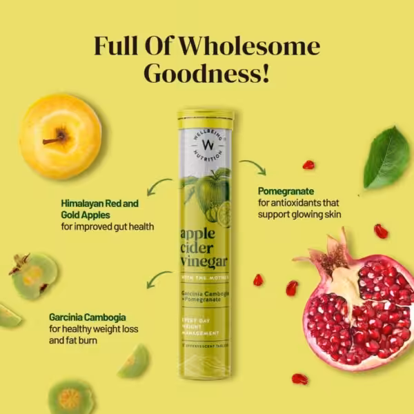 Wellbeing Nutrition Apple Cider Vinegar w/ Mother & Garcinia Cambogia - product image