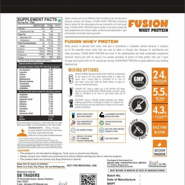 MuscleD-IN Nutrition Fusion Whey