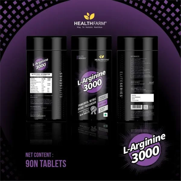 HEALTHFARM L Arginine 3000 mg Tablets