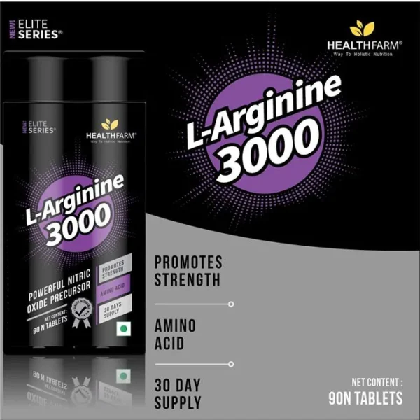 HEALTHFARM L Arginine 3000 mg Tablets