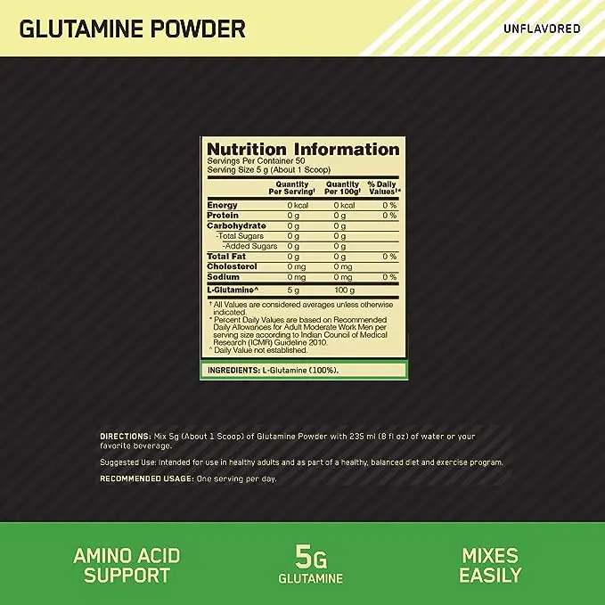 Optimum Nutrition L-Glutamine Powder - Image 4