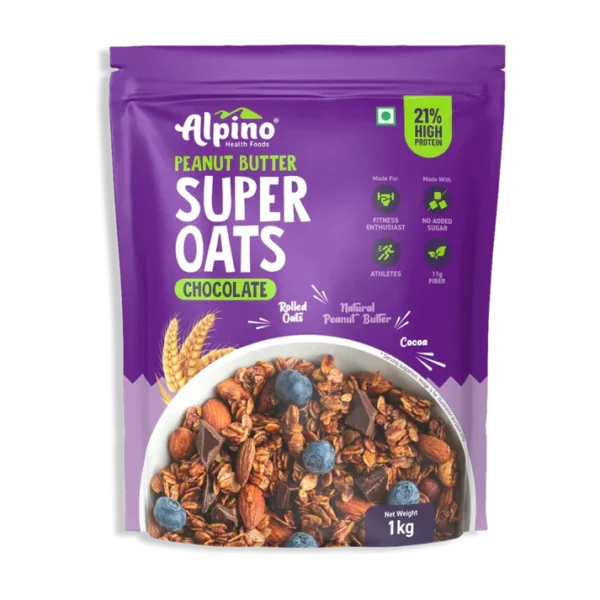 Alpino High Protein Rolled Oats Honey 1kg