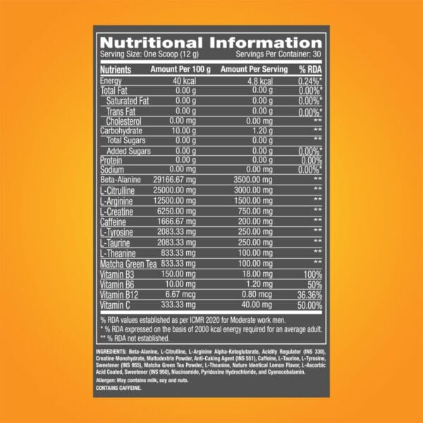 GNC Pro Performance Pre-Workout