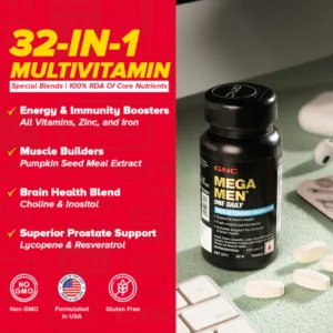 GNC Mega Men One Daily Multivitamin 30tablet