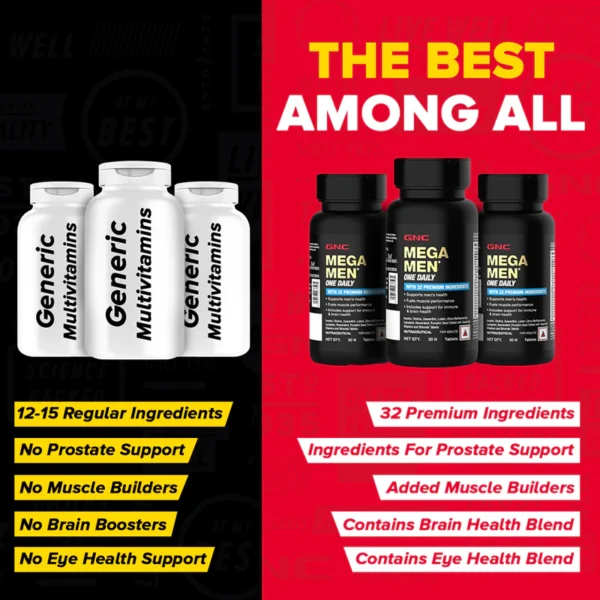 GNC Mega Men One Daily Multivitamin 30tablet