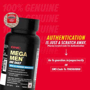 GNC Mega Men One Daily Multivitamin 30tablet