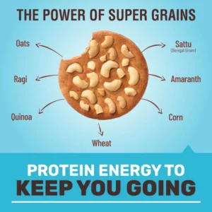 Max Protein Cookies Cashew Delite 60g | Zero Added Sugar - Pack of 12