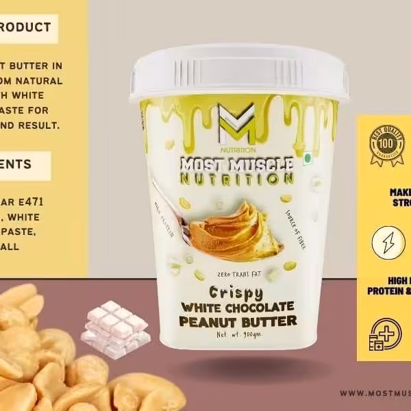 Most Muscle Nutrition Crispy White Chocolate Peanut Butter - product image