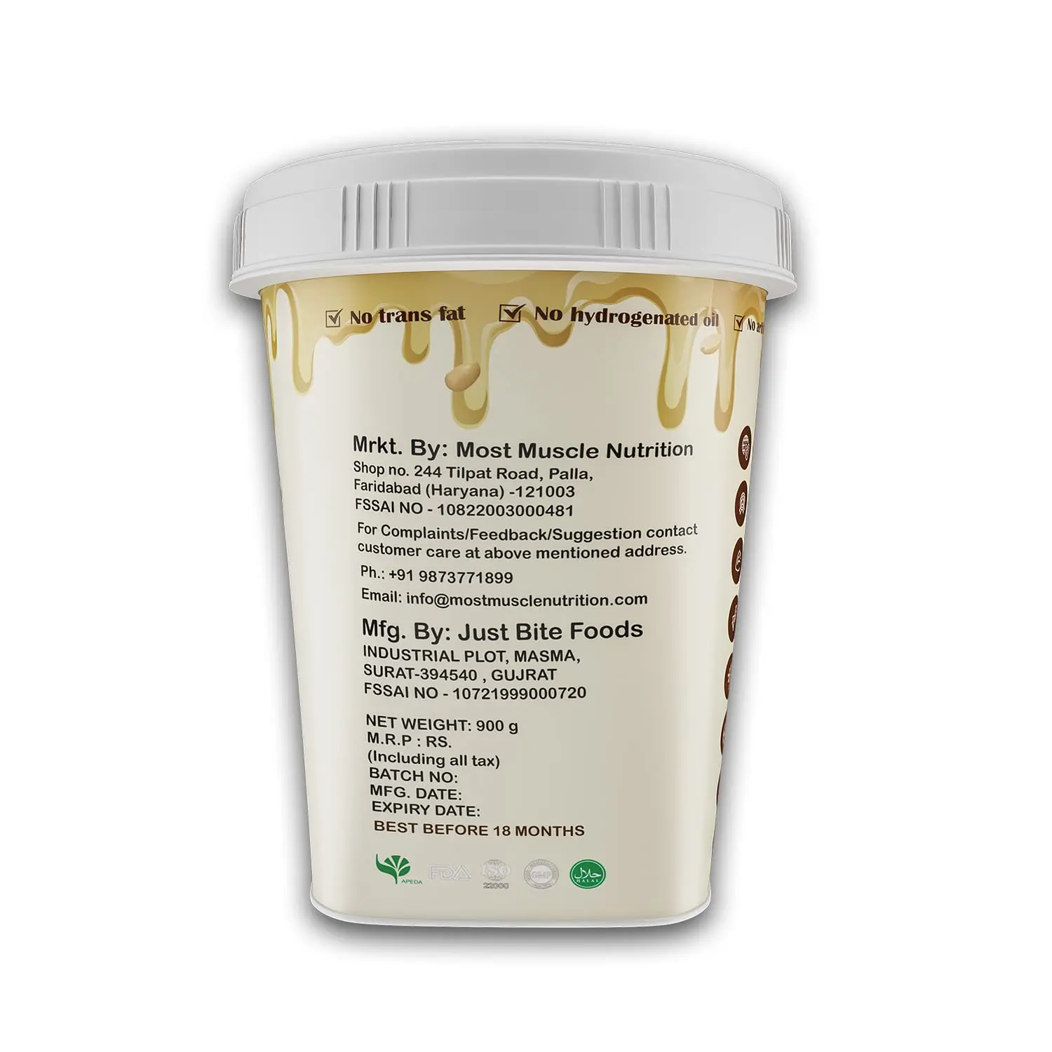 Most Muscle Nutrition Crispy White Chocolate Peanut Butter - Image 3