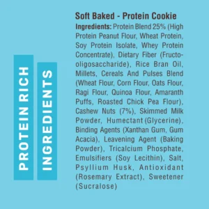 Max Protein Cookies Cashew Delite 60g | Zero Added Sugar - Pack of 12