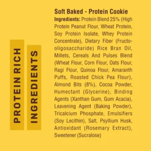 Max Protein Cookies Choco Almond 60g | Zero Added Sugar - Pack of 12