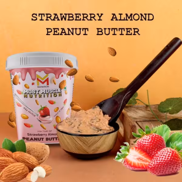Most Muscle Nutrition Strawberry Peanut Butter All Natural Organic Peanut Butter - product image