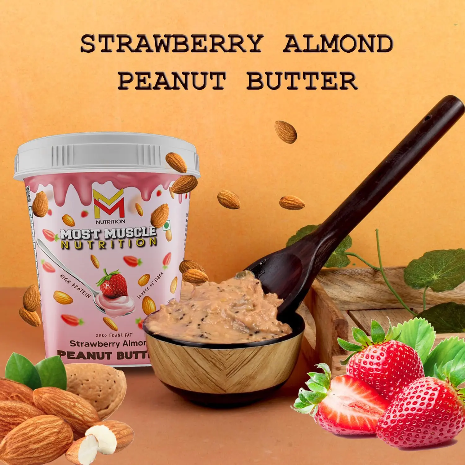 Most Muscle Nutrition Strawberry Peanut Butter All Natural Organic Peanut Butter - product image