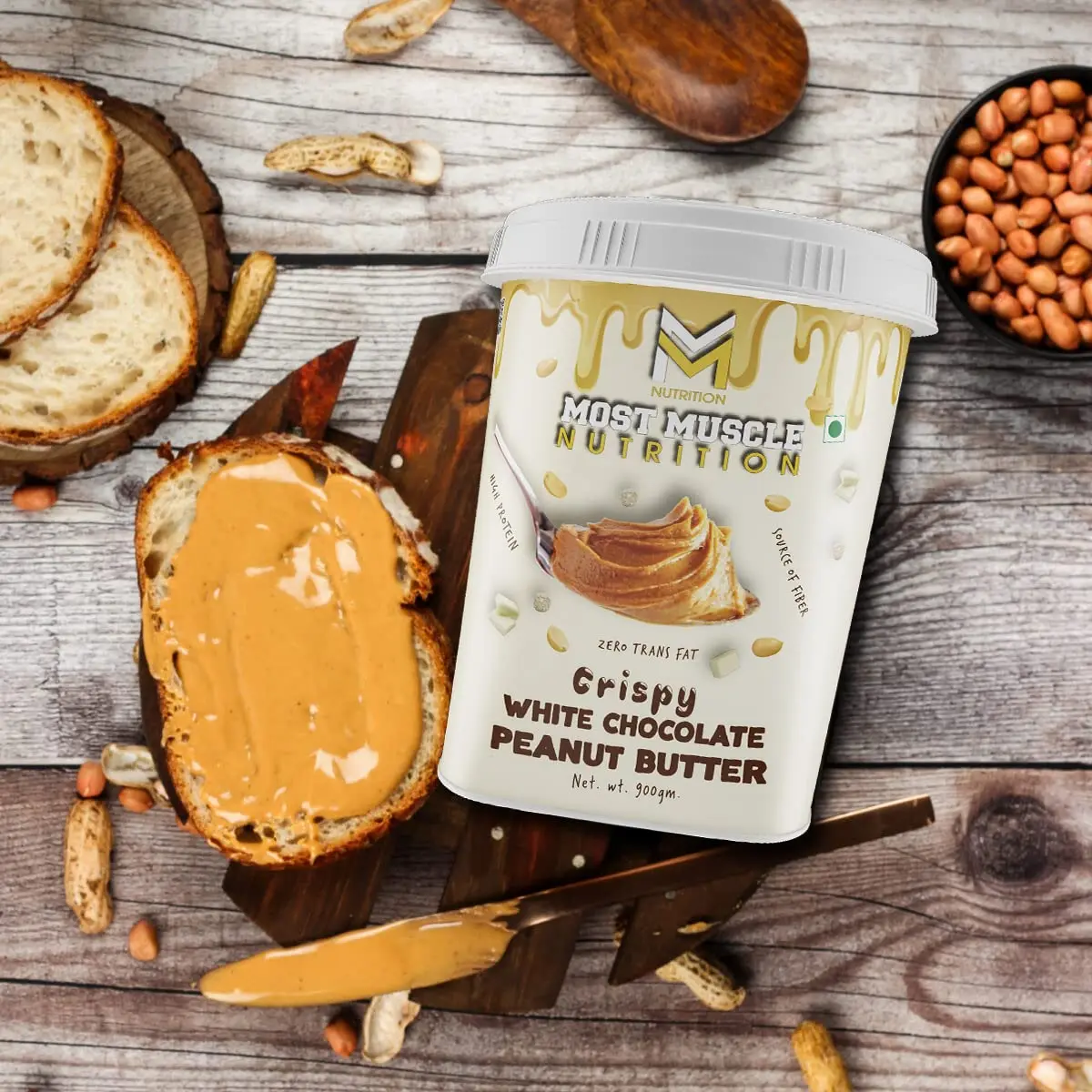 Most Muscle Nutrition Crispy White Chocolate Peanut Butter - Image 8