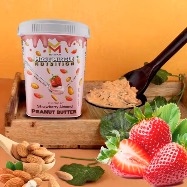Most Muscle Nutrition Strawberry Peanut Butter All Natural Organic Peanut Butter - product image