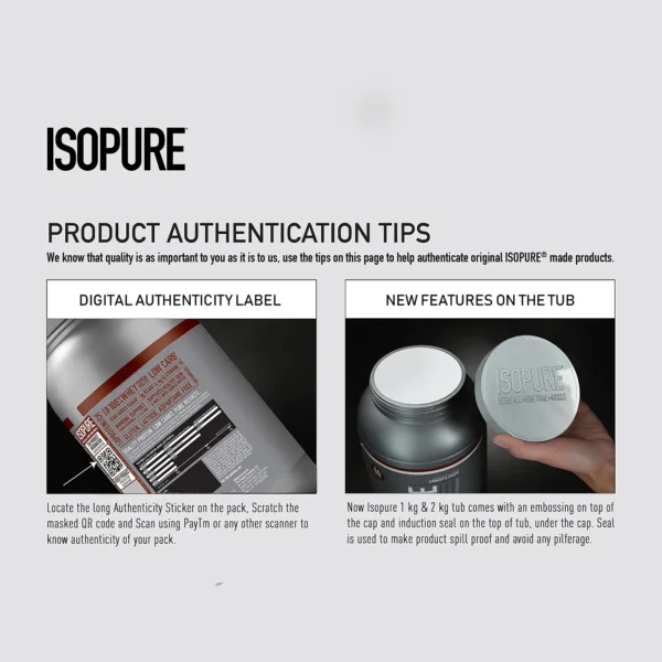 Isopure 100% Whey Protein Isolate Powder - 4.40 lbs(2 kg)