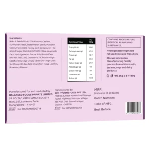 Fit Nutrition Premium Energy Bar | Seeds, Nuts & Cranberries(70%) | Pack of 4 | No Added Sugar | Protein & Fiber rich