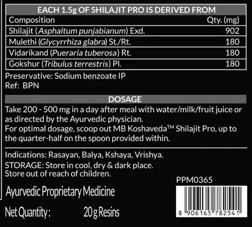 Muscleblaze Koshaveda Shilajit Pro