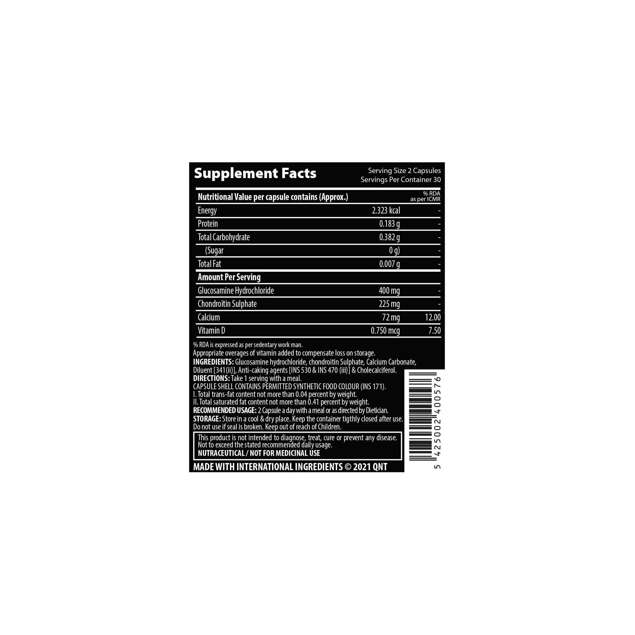 QNT Joint+ Calcium And Vitamin D 60 Caps - Image 4