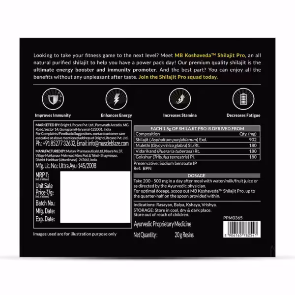 Muscleblaze Koshaveda Shilajit Pro - product image