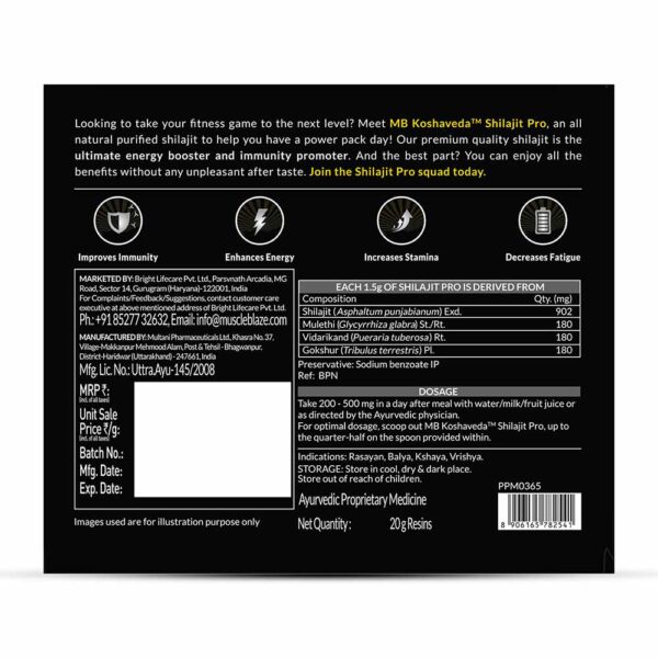 Muscleblaze Koshaveda Shilajit Pro