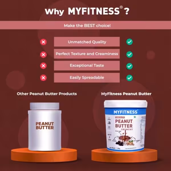 MyFitness Chocolate Peanut Butter 1.25KG Crunchy - product image