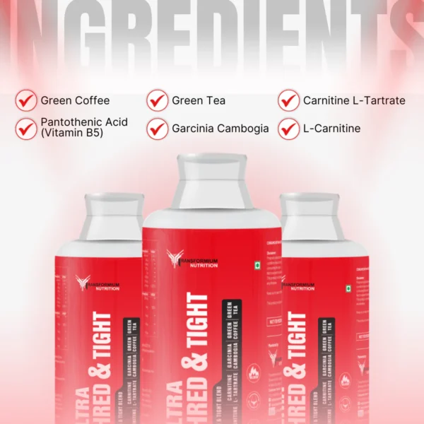 Transformium Nutrition Ultra Shred & Tight (Non- Stimulant Fat Burner With Carnitine)