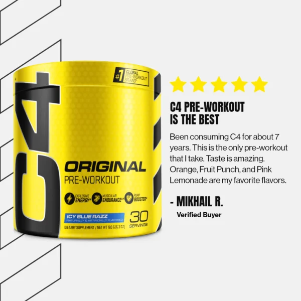 New Cellucor C4 Original Pre-Workout 30 Servings